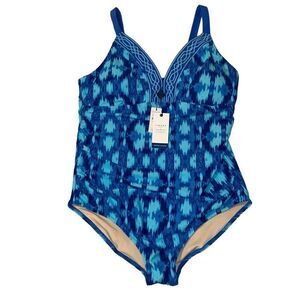 Talbots X Cabana Life NWT Rare Limited Edition Tummy Control Swimsuit One Piece